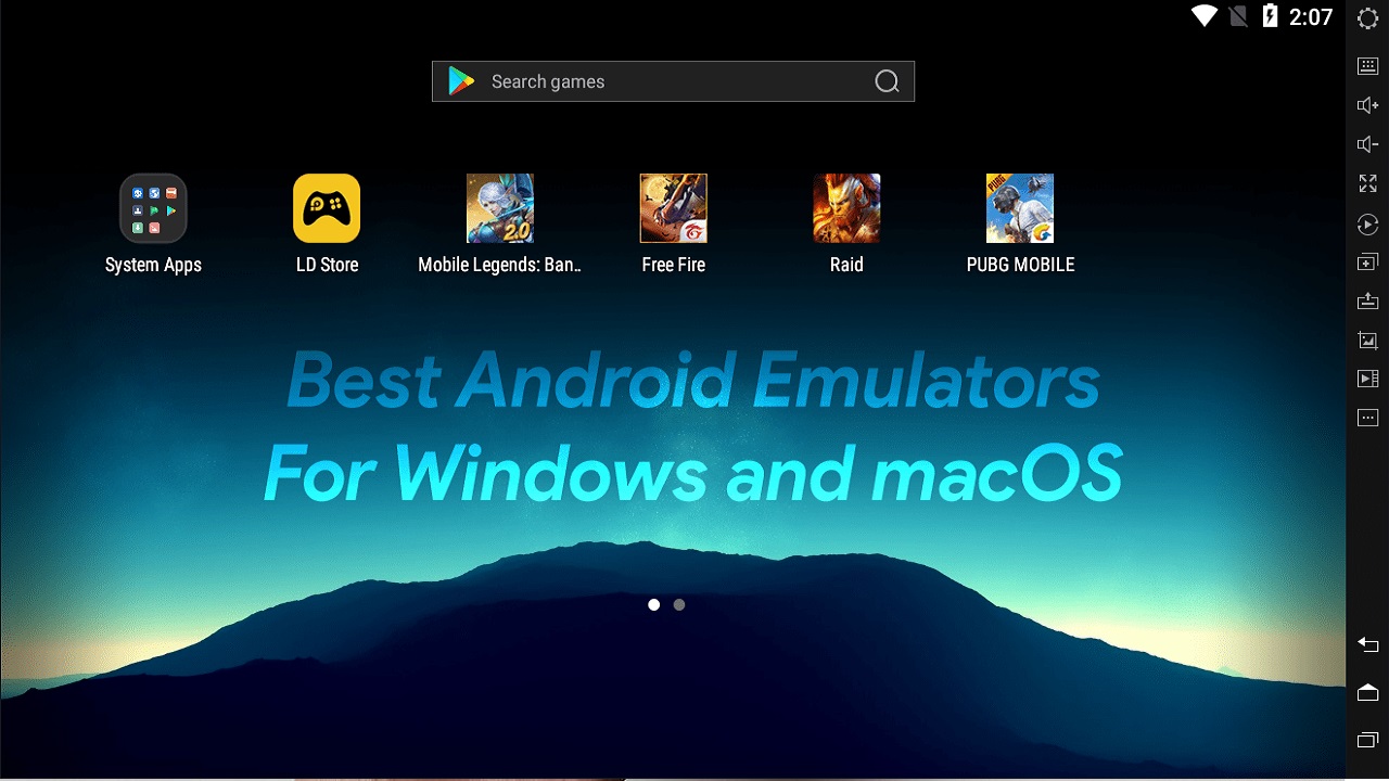 use bluestacks emulator on mac development